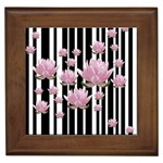 Namaste - Lotus Framed Tiles Front