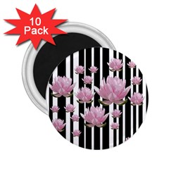 Namaste - Lotus 2 25  Magnets (10 Pack)  by Valentinaart