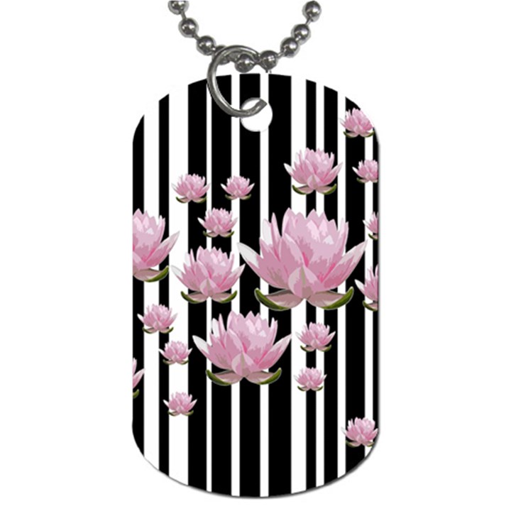 Namaste - Lotus Dog Tag (One Side)