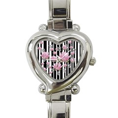 Namaste - Lotus Heart Italian Charm Watch by Valentinaart