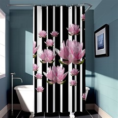 Namaste - Lotus Shower Curtain 36  X 72  (stall)  by Valentinaart