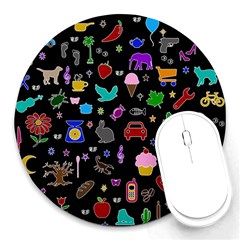 Rebus Round Mousepads by Valentinaart