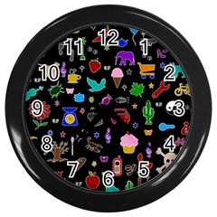 Rebus Wall Clocks (black)