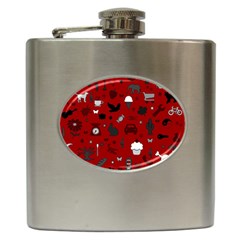 Rebus Hip Flask (6 Oz) by Valentinaart