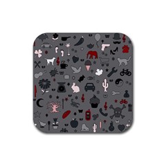 Rebus Rubber Coaster (square)  by Valentinaart