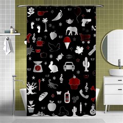 Rebus Shower Curtain 48  X 72  (small)  by Valentinaart