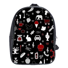 Rebus School Bags (xl)  by Valentinaart