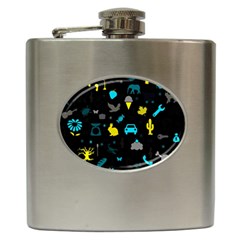 Rebus Hip Flask (6 Oz) by Valentinaart