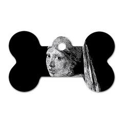 The Girl With The Pearl Earring Dog Tag Bone (two Sides)