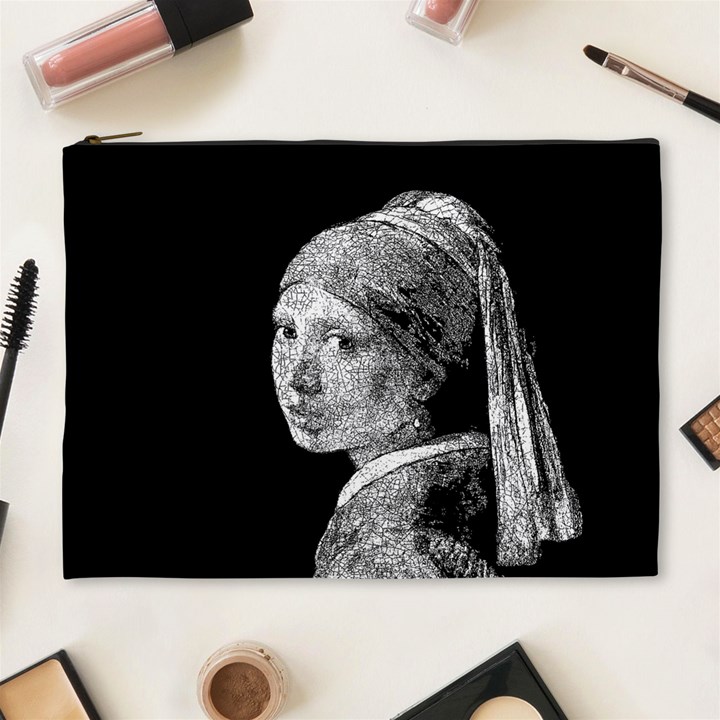 The Girl With The Pearl Earring Cosmetic Bag (XL)