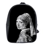 The Girl With The Pearl Earring School Bags(Large)  Front