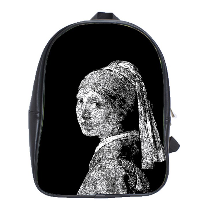 The Girl With The Pearl Earring School Bags(Large) 