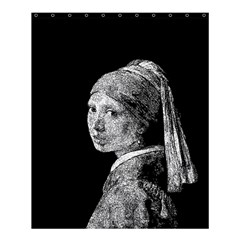 The Girl With The Pearl Earring Shower Curtain 60  X 72  (medium)  by Valentinaart