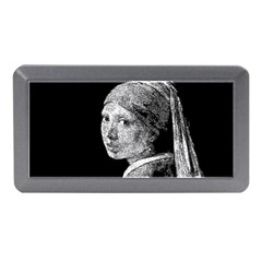 The Girl With The Pearl Earring Memory Card Reader (mini) by Valentinaart