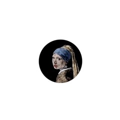 The Girl With The Pearl Earring 1  Mini Magnets by Valentinaart