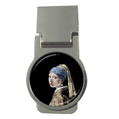 The Girl With The Pearl Earring Money Clips (round)  by Valentinaart