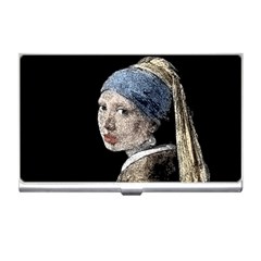 The Girl With The Pearl Earring Business Card Holders by Valentinaart