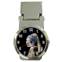 The Girl With The Pearl Earring Money Clip Watches by Valentinaart