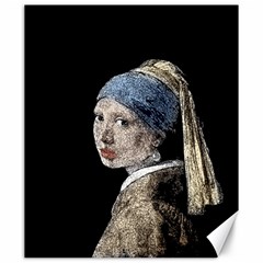 The Girl With The Pearl Earring Canvas 20  X 24   by Valentinaart