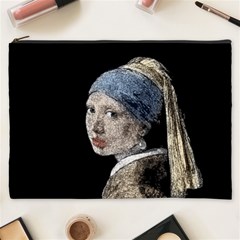 The Girl With The Pearl Earring Cosmetic Bag (xxxl)  by Valentinaart