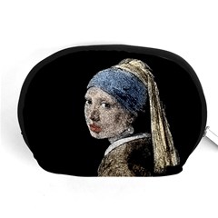 The Girl With The Pearl Earring Accessory Pouches (medium)  by Valentinaart