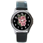 Orchid Round Metal Watch Front