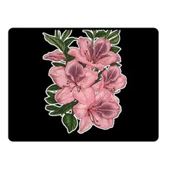 Orchid Fleece Blanket (small) by Valentinaart