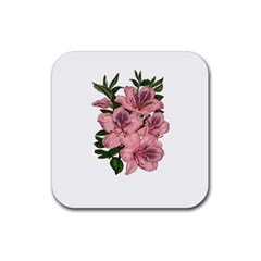 Orchid Rubber Coaster (square)  by Valentinaart