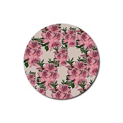 Orchid Rubber Round Coaster (4 Pack)  by Valentinaart