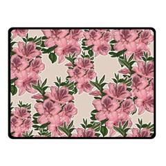 Orchid Double Sided Fleece Blanket (small)  by Valentinaart