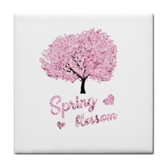 Spring Blossom  Tile Coasters by Valentinaart