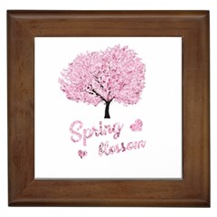 Spring Blossom  Framed Tiles by Valentinaart