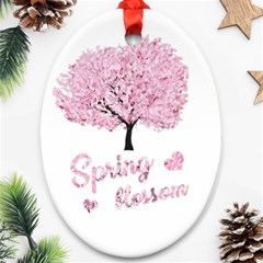 Spring Blossom  Ornament (oval) by Valentinaart