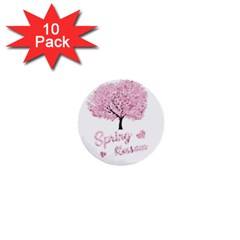 Spring Blossom  1  Mini Buttons (10 Pack)  by Valentinaart