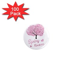 Spring Blossom  1  Mini Magnets (100 Pack)  by Valentinaart