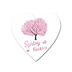 Spring Blossom  Heart Magnet by Valentinaart