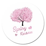 Spring blossom  Magnet 5  (Round) Front