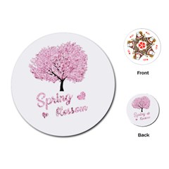 Spring Blossom  Playing Cards (round)  by Valentinaart