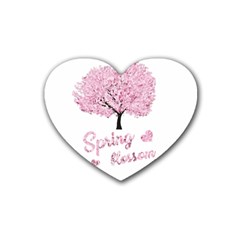 Spring Blossom  Heart Coaster (4 Pack)  by Valentinaart