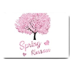 Spring Blossom  Large Doormat  by Valentinaart