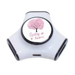 Spring Blossom  3-port Usb Hub by Valentinaart