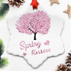 Spring Blossom  Ornament (snowflake) by Valentinaart