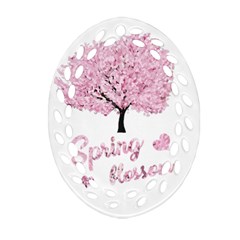 Spring Blossom  Ornament (oval Filigree) by Valentinaart