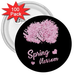 Spring Blossom  3  Buttons (100 Pack)  by Valentinaart