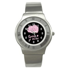 Spring Blossom  Stainless Steel Watch by Valentinaart