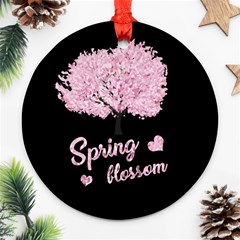 Spring Blossom  Round Ornament (two Sides) by Valentinaart