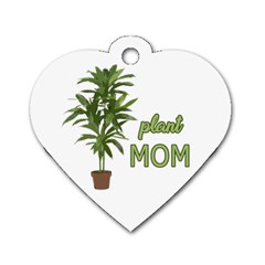 Plant Mom Dog Tag Heart (two Sides) by Valentinaart