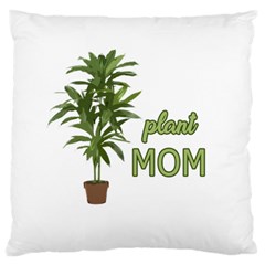 Plant Mom Large Flano Cushion Case (two Sides) by Valentinaart