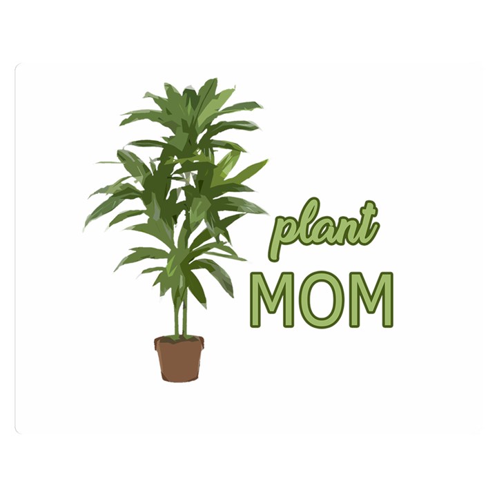 Plant mom Double Sided Flano Blanket (Medium) 