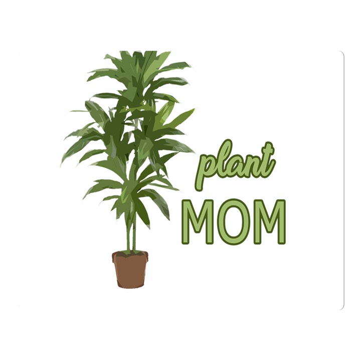 Plant mom Double Sided Flano Blanket (Large) 